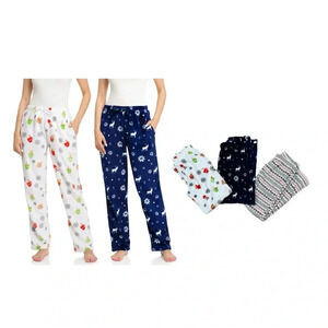 Lot of 3 Super Soft Fleece PJ Pants Brooklyn Jax Simply Styled Women’s Medium